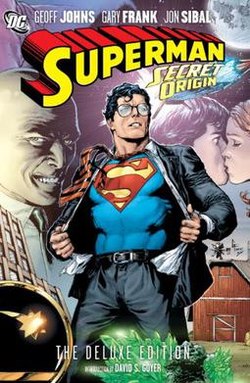 Cover of Superman: Secret Origin Deluxe Edition Hardcover (December 2010) Art by Gary Frank.