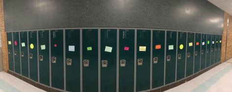 Lockers decorated at EPCHS.